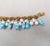 Mid-Century Modern Vintage Napier Book Piece Goldtone Blue & Turquoise Art Glass Charm Bracelet, 1967 For Sale - Image 3 of 15