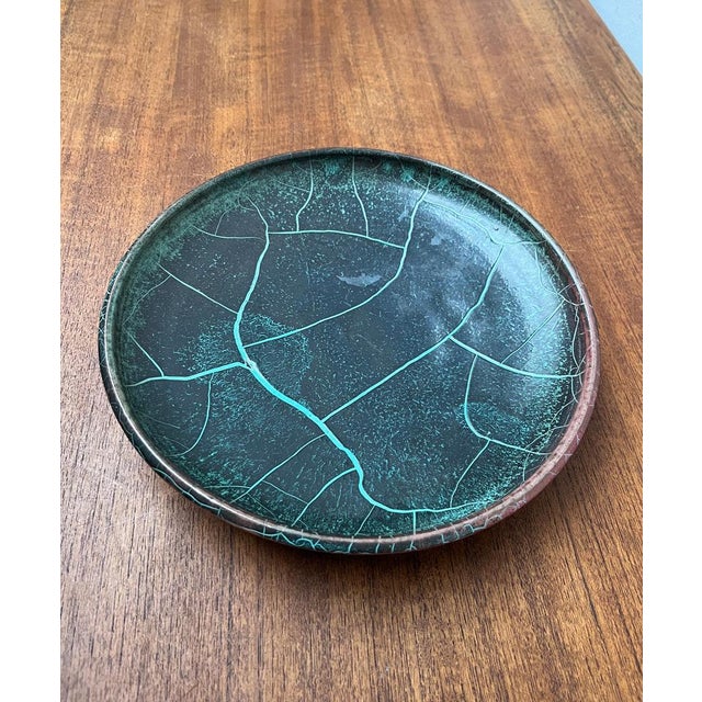 Art Deco German Studio Pottery Wall Plate by Richard Uhlemeyer, 1940s For Sale - Image 4 of 15