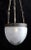 Antique Ceiling Lamp with Brass Mount and Sanded Glass Screen, 1890s For Sale - Image 5 of 7