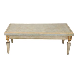 Antique Venetian Hand Painted & Gilt Coffee Table For Sale