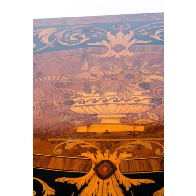 19th Century Marquetry Game Table, 1820s For Sale - Image 4 of 12