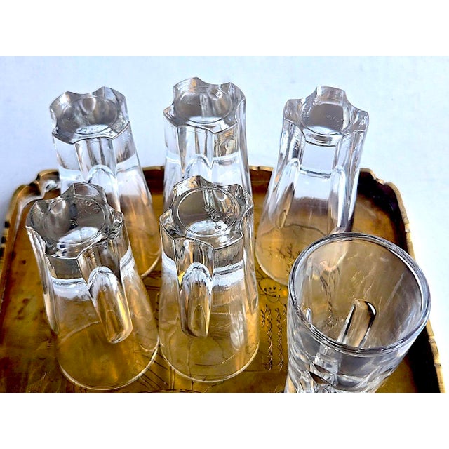 Carlo Moretti 1960s Italian Shot/Vodka Glasses Designed by Carlo Moretti for Vetretria Borgonovo, Set of 6 For Sale - Image 4 of 12