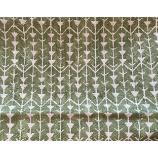 Carolina Irving Amazon Leaf Green Fabric 2+ Yards For Sale
