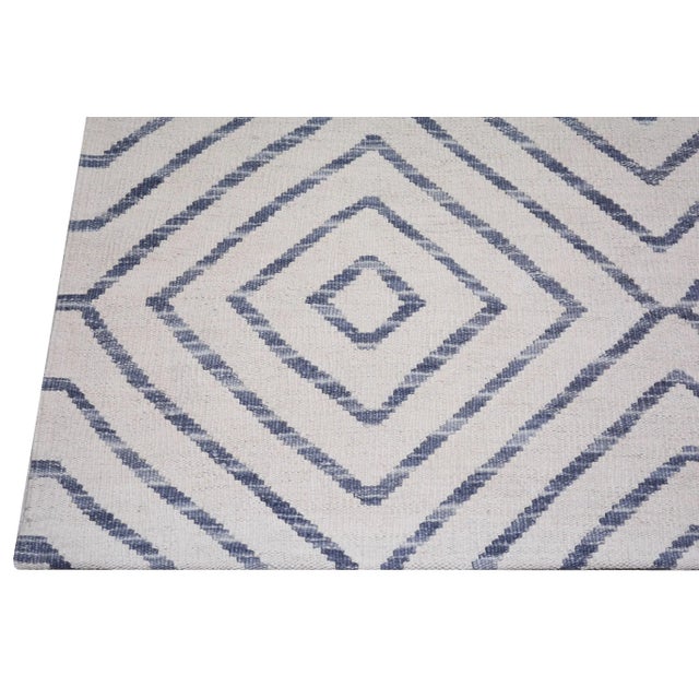 1960s Vintage Turkish Anatolian Hand Made Natural Color Organic Wool Modern Kilim,6'x7'7" For Sale - Image 5 of 6