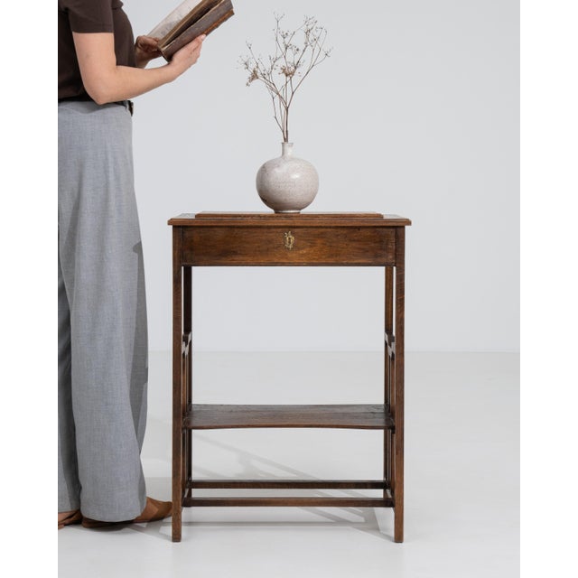 French Art Nouveau Side Table, Wood Construction, Circa 1900 France Early 1900s For Sale - Image 12 of 17