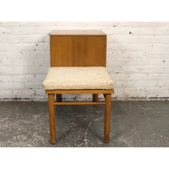 Mid 20th Century Mid-Century Telephone Bench Designed Attributed to Raymond Lowey for Mengel Furniture Co. For Sale - Image 5 of 14