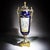 Sèvres style porcelain vase An exquisite French porcelain vase, richly decorated in cobalt blue with lavish gilt detailing...