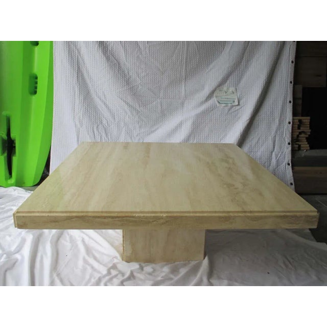 Vintage Italian Travertine Coffee Table For Sale - Image 11 of 11