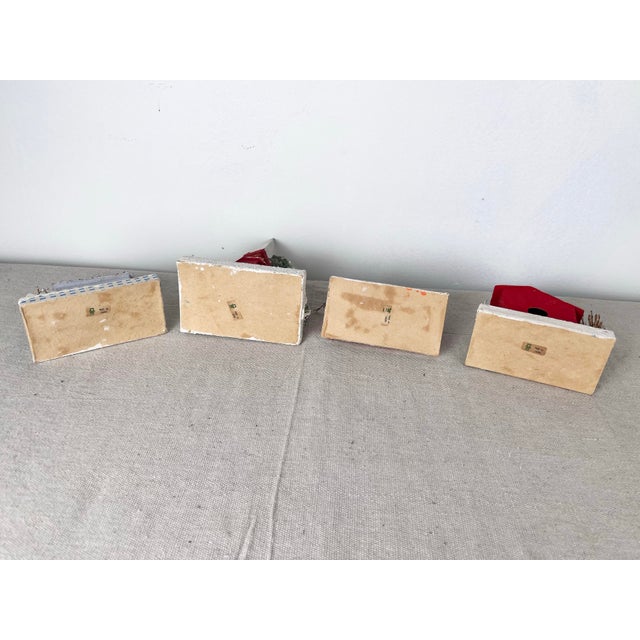 Mid Century Retro Blune Putz Christmas Village Houses- Set of 4 For Sale - Image 9 of 10