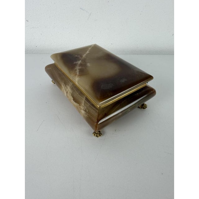 Mid-Century Modern Onyx Jewelry Box, Italy, 1950s For Sale - Image 3 of 9