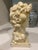 Cream Vintage Coastal Neoclassical Wax Candle Bust With Seashells For Sale - Image 8 of 10