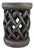 Vintage Tribal Nobility Bamileke Braided Stool/Table Cameroon 16" H For Sale