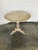 Antique Bleached Carved Oak Side Table with hoof feet 19th Century in good estate condition. The top has a slight bow and...
