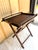 1980s Vintage Ralph Lauren Home Butler's Tray Table | British Colonial Rattan & Brass For Sale - Image 5 of 18