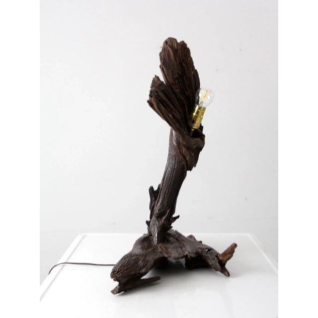 Vintage Driftwood Lamp For Sale - Image 4 of 11