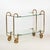 1930s Desserts Trolley in Brass and Glass from Gio Ponti, 1930s For Sale - Image 5 of 5