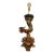 Early 19th Century French Carved Giltwood Figural Winged Putti Table Lamp For Sale
