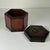 Mid-Century Boho Chic Hollywood Regency Traditional Six-Sided Burlwood Velvet-Lined Box. For Sale - Image 11 of 13
