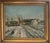 Cream Ludvig Jacobsen, Snowy Village Path, Oil Painting on Canvas For Sale - Image 8 of 12