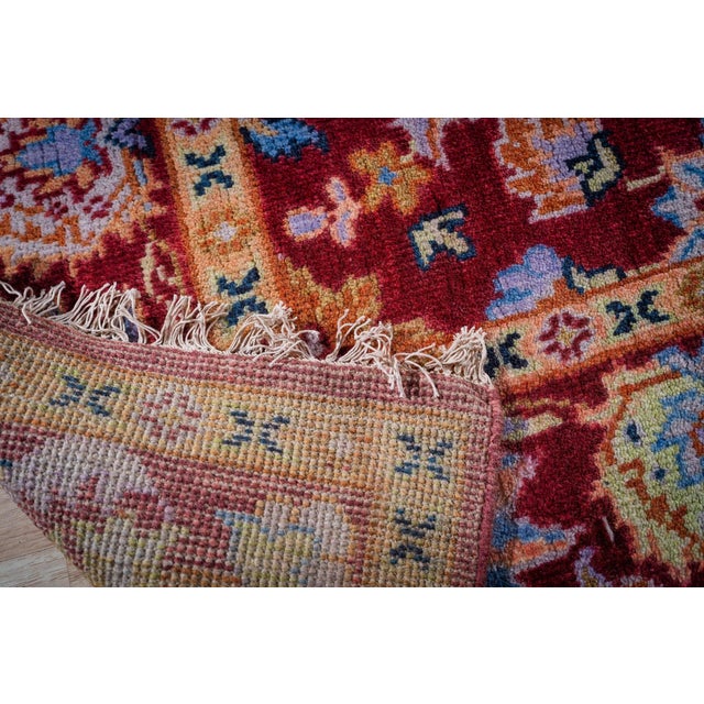 2020s 8x10 Burgundy Traditional Floral Oushak Hand Knotted Wool Carpet Rug For Sale - Image 5 of 6