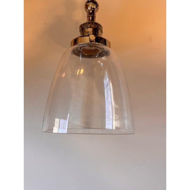 Restoration Hardware 20th C. Factory Filament Clear Glass Cloche Sconce For Sale In San Francisco - Image 6 of 15