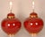 Vintage Table Lamps Red Gold Ceramic Vase Lamps France 1970s - A Pair For Sale - Image 10 of 12
