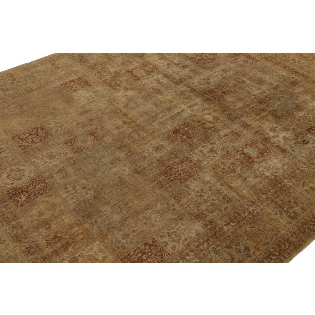 Rug & Kilim Rug & Kilim’s Classic Persian Style Rug in Beige-Brown and Red Floral Patterns For Sale - Image 4 of 7