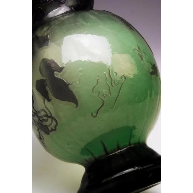 Art Nouveau Fire Polished Vase from Emile Gallé, Nancy, France, 1890s For Sale - Image 5 of 8