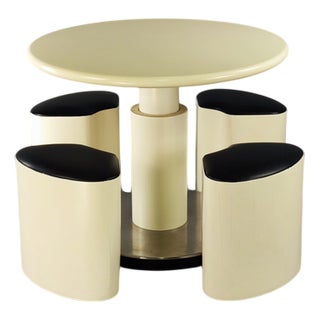 Vintage Space Age Dining Set, 1970s, Set of 5 For Sale