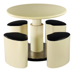 Vintage Space Age Dining Set, 1970s, Set of 5
