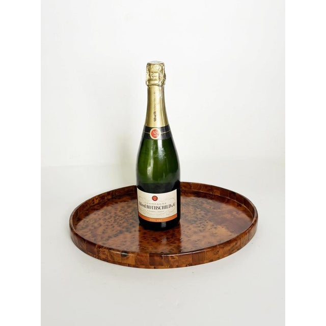 1970s Oval Wooden Tray, France, 1970s For Sale - Image 5 of 10