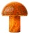 Large Vintage Mushroom Lamp in Orange Art Glass from Peill & Putzler, 1970s For Sale