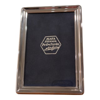 Vintage Spanish Silver Picture Frame For Sale