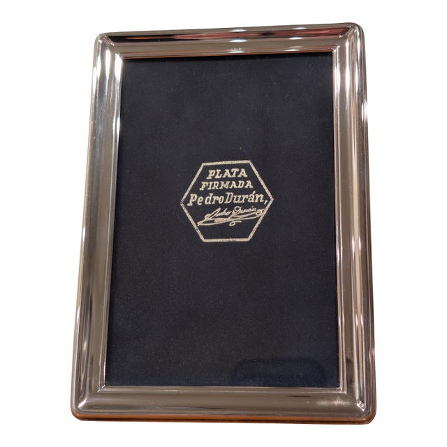 Vintage Spanish Silver Picture Frame For Sale