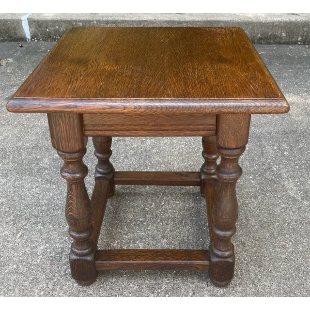 English Vintage English Joint Stool For Sale - Image 3 of 6