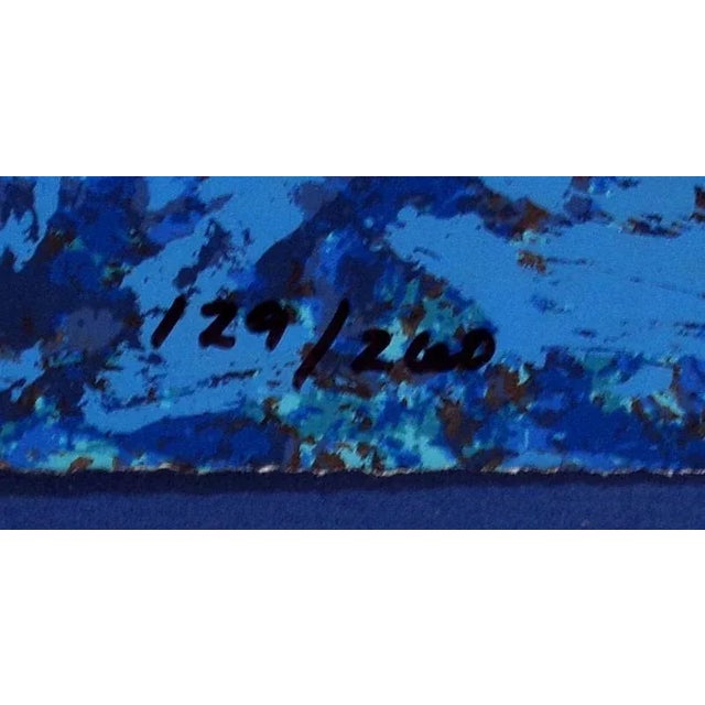 Chinese Serigraph Art Print by He Neng "Lady in a Fairytale" For Sale - Image 4 of 5