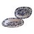 1900s Blue Onion Vegetable Bowls - Set of 2 For Sale