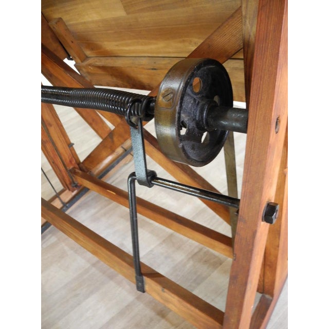 Antique Bauhaus Architect's Drawing Board from Wichmann Berlin, 1920s For Sale - Image 4 of 18