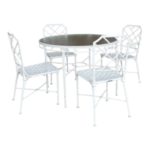 Brown Jordan Calcutta Round Dining Table and Chair Set