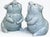 Mid-Century Celadon Ceramic Glazed Pig Figures - A Pair For Sale - Image 11 of 12