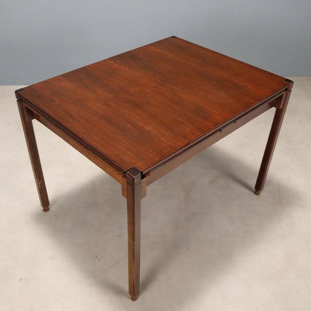 Antique Game Table in Exotic Woods Veneer, Italy, 1960s For Sale - Image 3 of 8