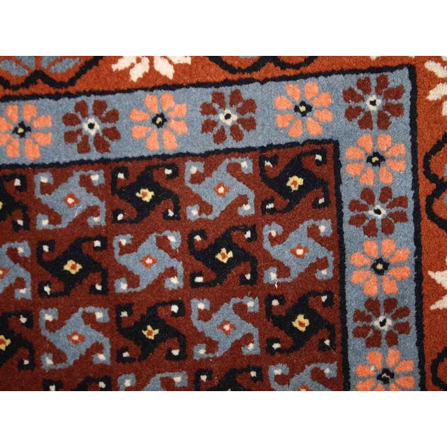 1970s Handmade Vintage Moroccan Berber Rug For Sale - Image 4 of 8