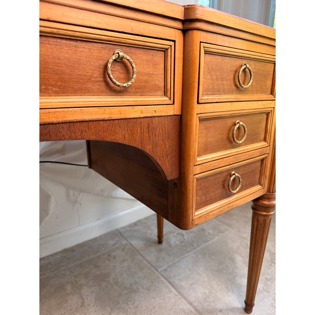 Mid-Century French Louis XVI Style Fruitwood Writing Desk or Vanity by John Widdicomb Co For Sale - Image 14 of 18