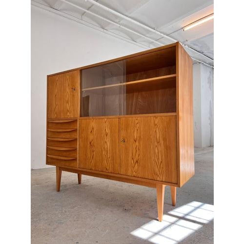 Highboard in Ash by Franz Ehrlich for Hellerau, 1959 For Sale - Image 11 of 11