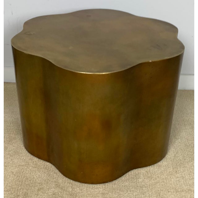 Late 20th Century Contemporary Molded Resin Biomorphic Side Table For Sale - Image 4 of 10