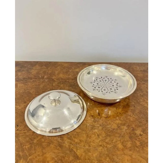 Victorian Silver Plated Entree Dishes, 1880s, Set of 2 For Sale - Image 4 of 6