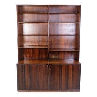 Bookcase in Rosewood by Frode Holm for Illums Bolighus, Copenhagen, 1960 For Sale