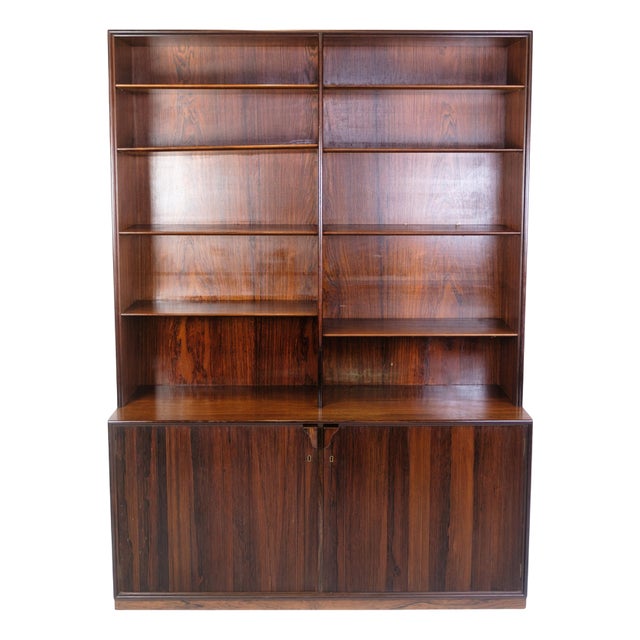 Bookcase in Rosewood by Frode Holm for Illums Bolighus, Copenhagen, 1960 For Sale