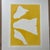 Abstract Original Signed 2025 Abstract Monotype Artwork “Flight” Sunny Yellow, Unframed For Sale - Image 3 of 5