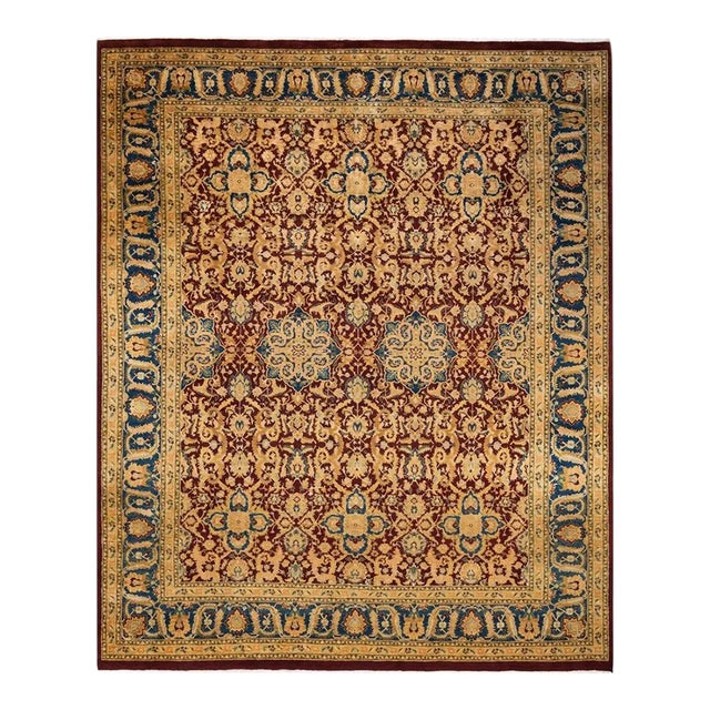 Mogul, One-of-a-Kind Hand-Knotted Area Rug in Red, 8' 2" x 10' 0" For Sale